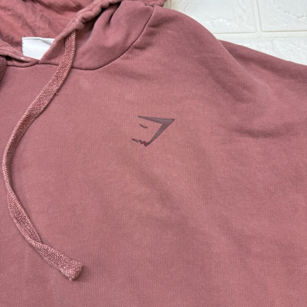 Gymshark Womens Training Oversized Hoodie XS Brown Rose Athletic Pullover